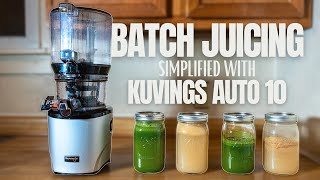 3-Day Batch Juicing made easy with the Kuvings Auto10 Juicer
