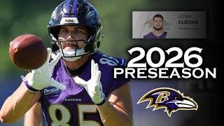 Josh Cuevas Highlights | (Targets) NFL Preseason 2026 - Baltimore Ravens