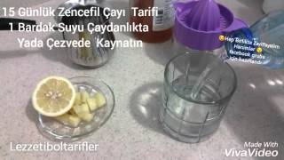 15 Gün Zencefil Cayi Yağları Yakmak Ve Kilo Vermek Için