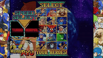 MARVEL vs. CAPCOM Wolverine Ryu Vs Strider Hiryu Morrigan