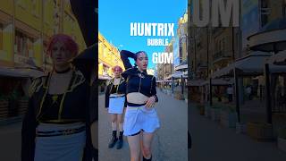HUNTR/X x KEP1ER 🤩💜 #huntrix #kep1er #dancechallenge #kpopdemonhunters #bubblegum