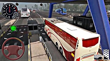 Real Hill Coach Bus Simulator | Offroad Bus Driving 3D Android Gameplay #4