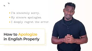 How to Apologize in English Correctly and Properly | Denglisch Docs