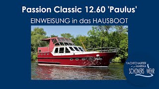 Einweisung in das hausboot passion classic 12.60 'paulus'