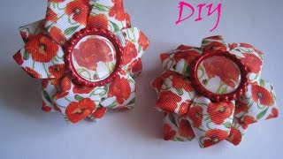 Резиночки канзаши из репсовых лент МК.DIY Резиночки канзаши из репсовых лент МК.DIY