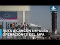 Ruta a Cancún salva las operaciones del AIFA