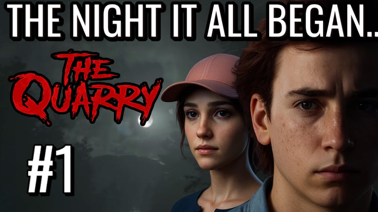 🌙 The Quarry Full Walkthrough Ep 1: The Prologue – Night Drive, Dark Woods, and Deadly Choices