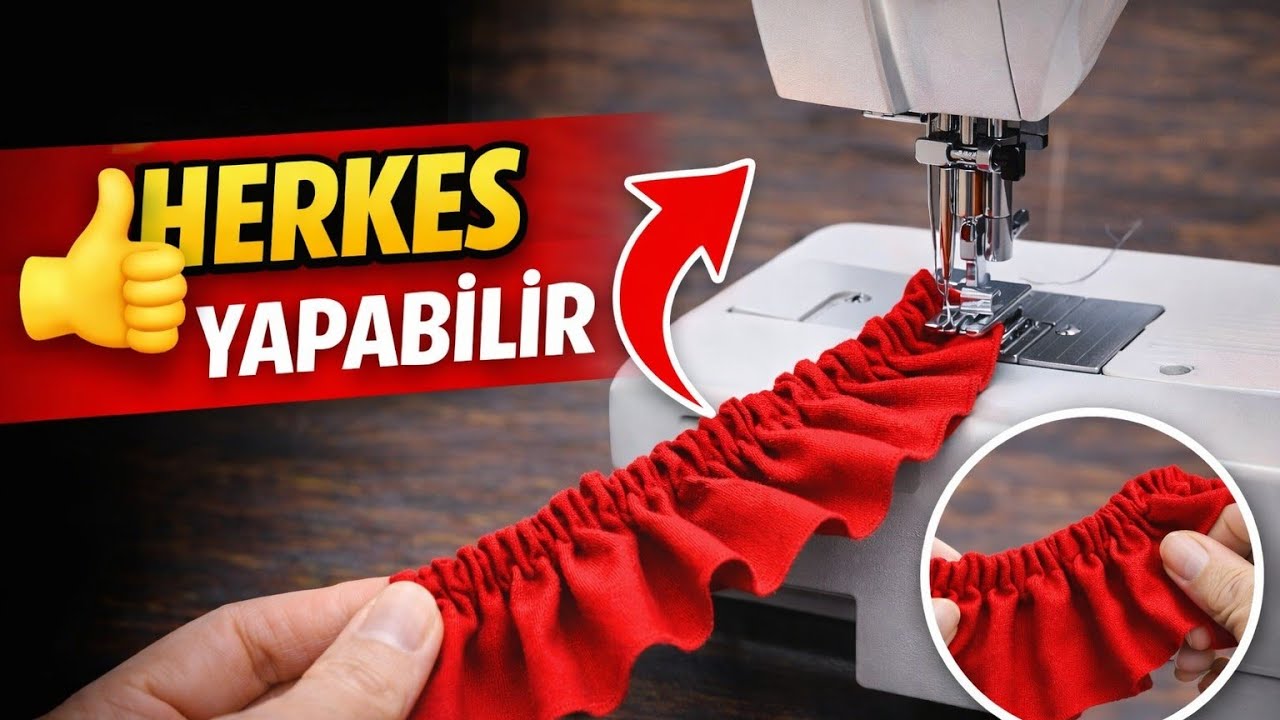 Kıyafetlerde Büzgü-Fırfır Nasıl Dikilir ?