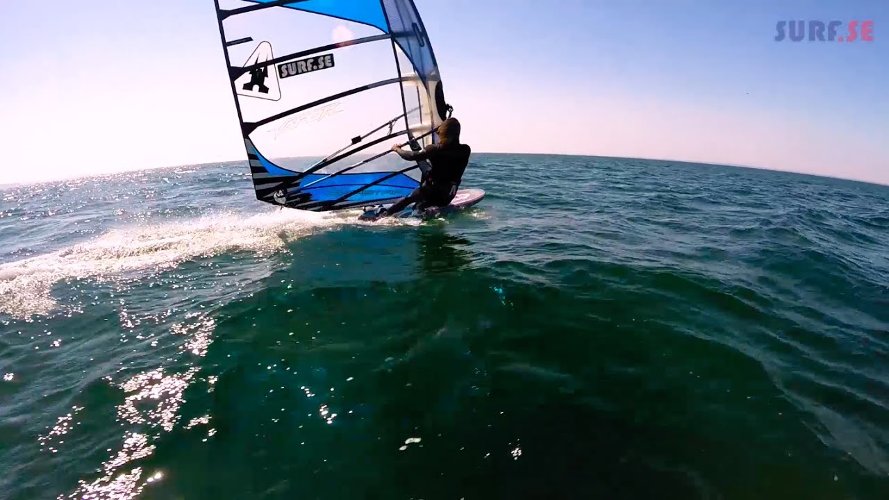 Spring Slalom Windsurfing at Haga Park, Sweden YouTube