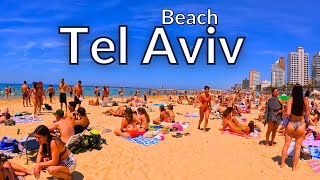 Tel Aviv - Beach 2025: Thousands of people on the beaches