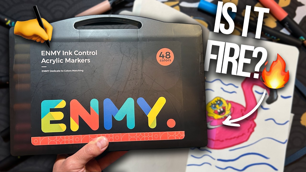 ENMY vs. Posca: Are Budget Acrylic Markers Worth It? 👀🎨