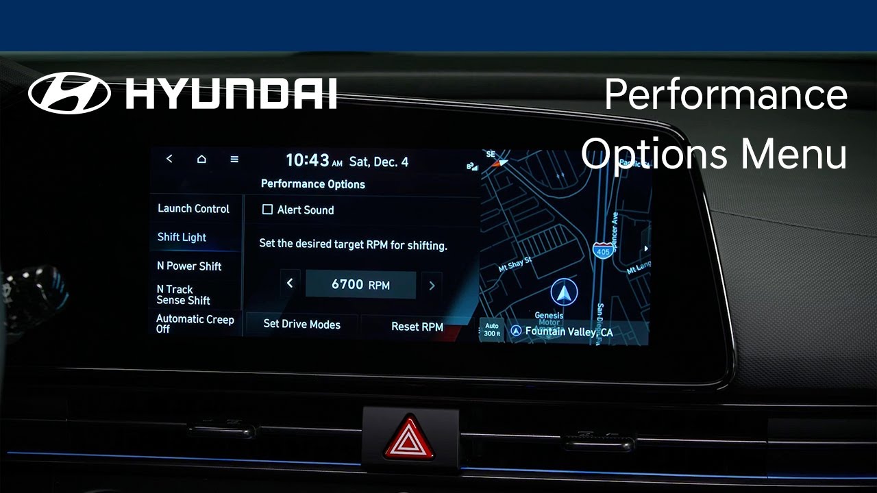 Performance Options Menu | Hyundai N Models