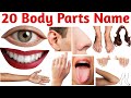 20 शरीर के अंगों के नाम | 20 Body Parts Names for Preschool Kids with Pictures and Sounds