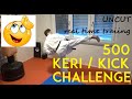 500 kick challenge  karate kick challenge  uncut  real time training  team ki