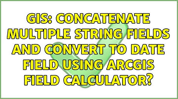 GIS: Concatenate Multiple String Fields and Convert to Date field using ArcGIS Field Calculator?