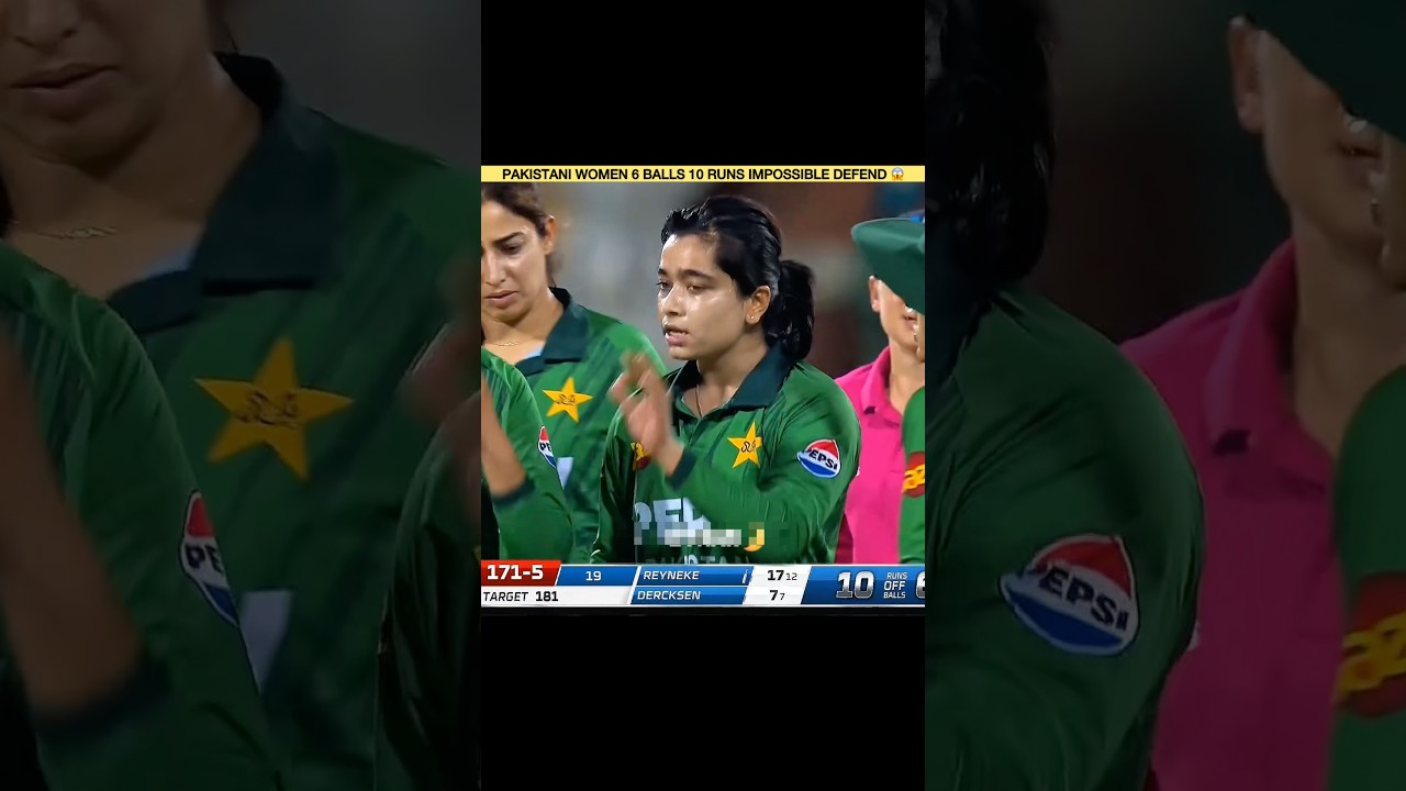 Pakistani Women 6 balls 10 Runs Impossible Defens 😱😱 