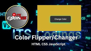 🎨 Color Flipper JavaScript | Random Background Color on Click | JavaScript Project 🚀 - ITS Codings