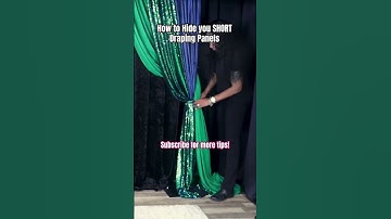How to DRAPE with SHORT Backdrop curtains | #backdropideas #diybackdrop