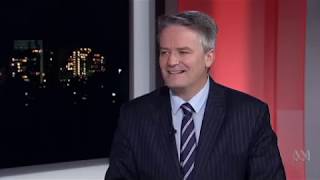 ABC TV Lateline 7 Aug 2017, interview with Mathias Cormann Liberal spokesperson on Marriage Equality