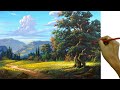 Acrylic Landscape Painting in Time-lapse / Big Old Tree / JMLisondra