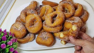 si tienes 3 HUEVOS, HARINA Y 6 CUCHARAS DE LECHE, haz estas rosquillas de las 6 cucharas facilísimas