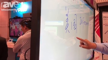 InfoComm 2018: Longjoy Technology Demos the 5501 55" Interactive Touchscreen Display