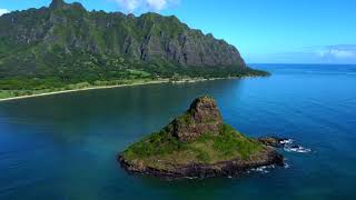 Stunning Tropical Scenery with Ethereal and Ambient Slack Key Guitar Music