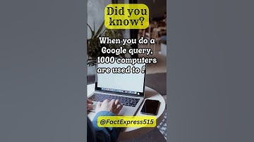 When you do a Google query, 1000 computers are used.. #facts #subscribe #didyouknow #google