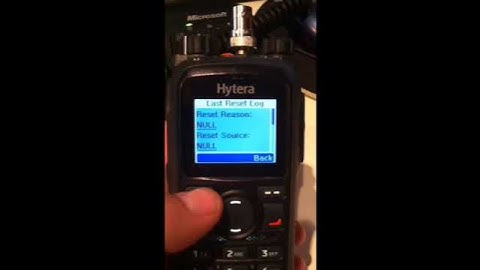 RSSI op de Hytera PD785 zien
