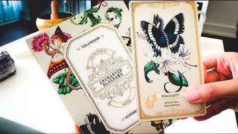 Enchanted Blossoms Oracle unboxing and flip through 🌺🦋😍