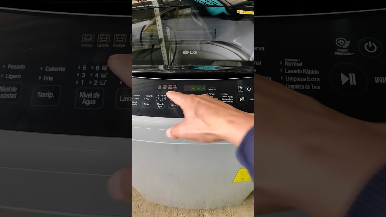 LG turbo drum Smart inverter como elegir solo lavar YouTube