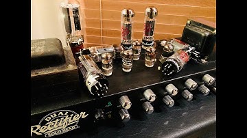 Mesa Boogie Dual Rectifier Rev C first play!! Power tube testing.