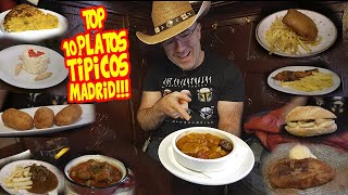 Top 10 PLATOS TÍPICOS de MADRID visitando una TABERNA de 1827!