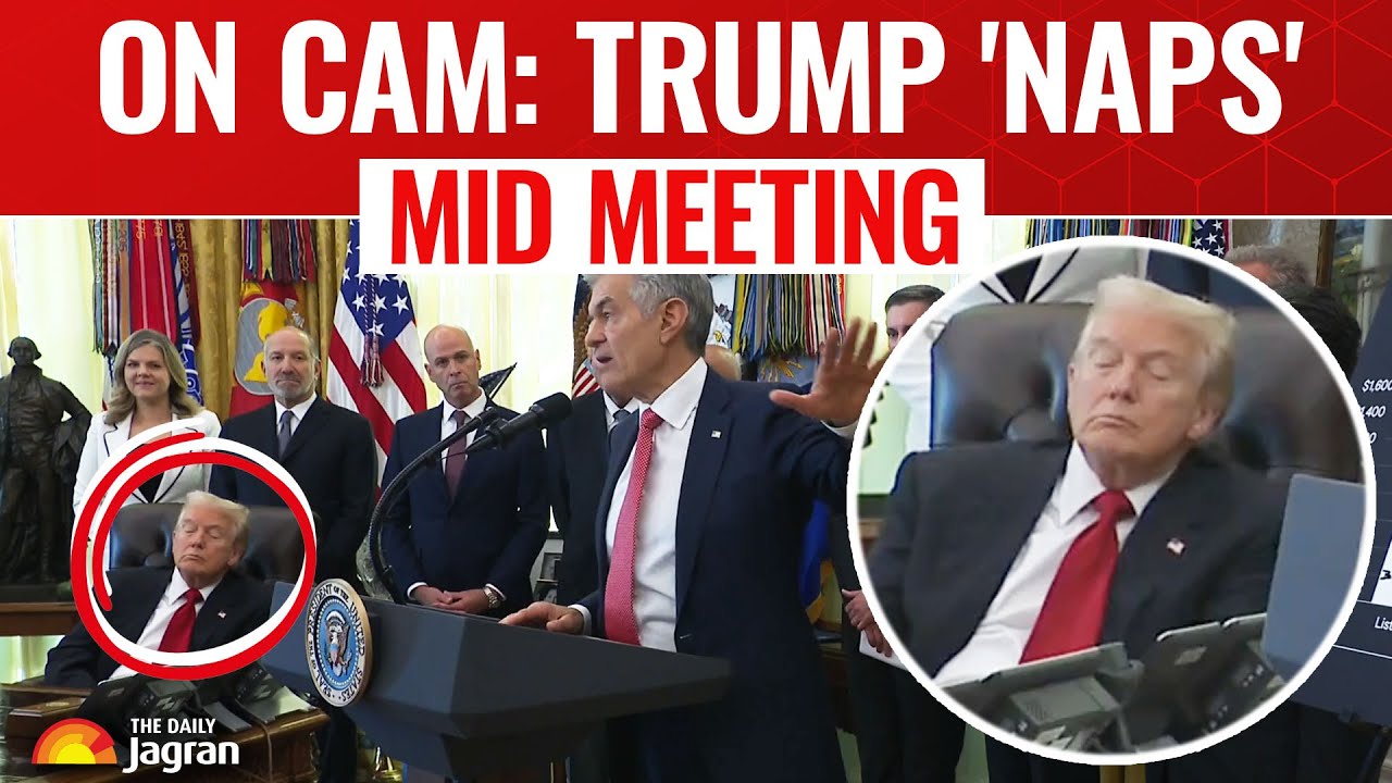 Трамп, похоже, УСНУЛ во время важного брифинга в Белом доме. Опасения по поводу здоровья резко во...