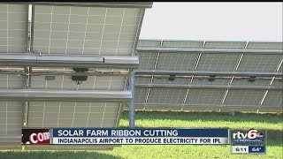 Large solar farm operating at Indianapolis airport