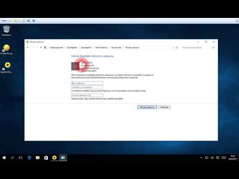 Windows10  Käyttäjän salasanan vaihto