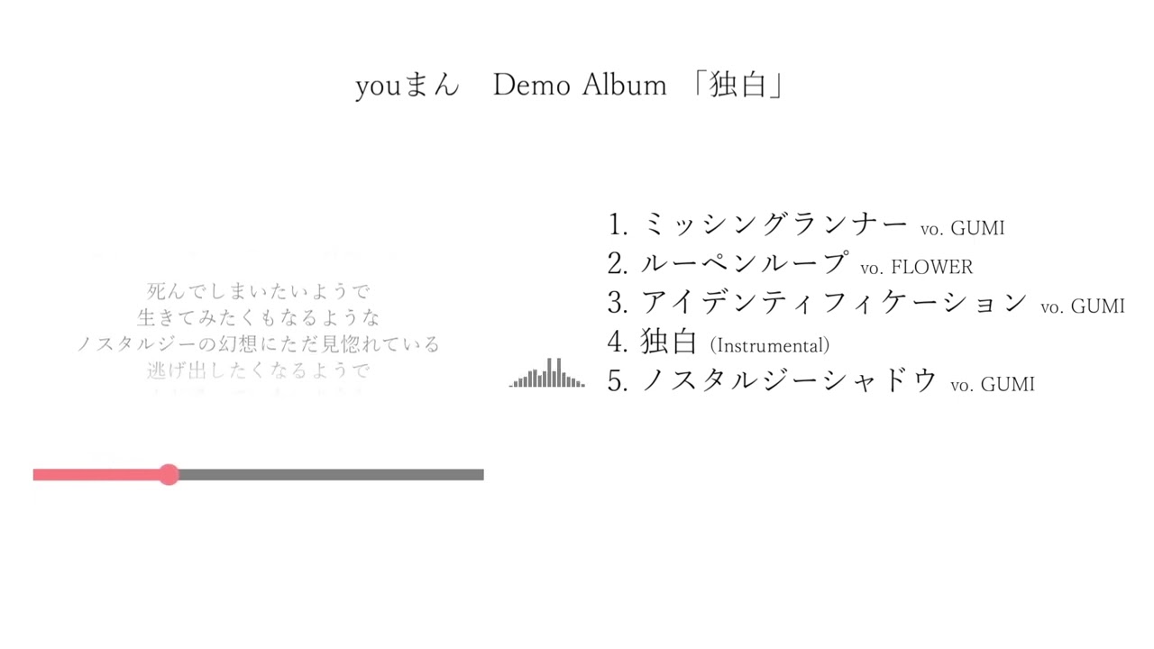 珊*瑚様 youまん　独白　サイン入り　CD ボカロ 独白/CD - 初音ミク Wiki - atwiki（アットウィキ）