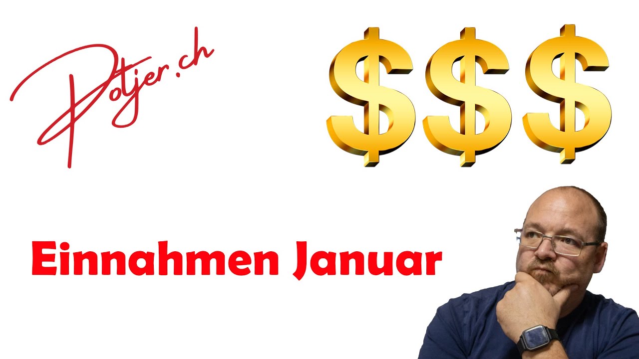 Übersicht EINNAHMEN Januar mit FOTOSTOCK als Hobby-Fotograf und Videograf