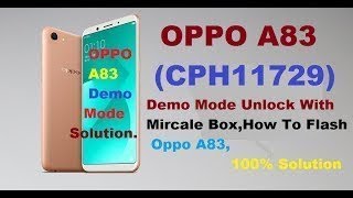 How to Read Firmware oppo A83 /pattern unlock Remove password /demo Remove 100% working screenshot 1