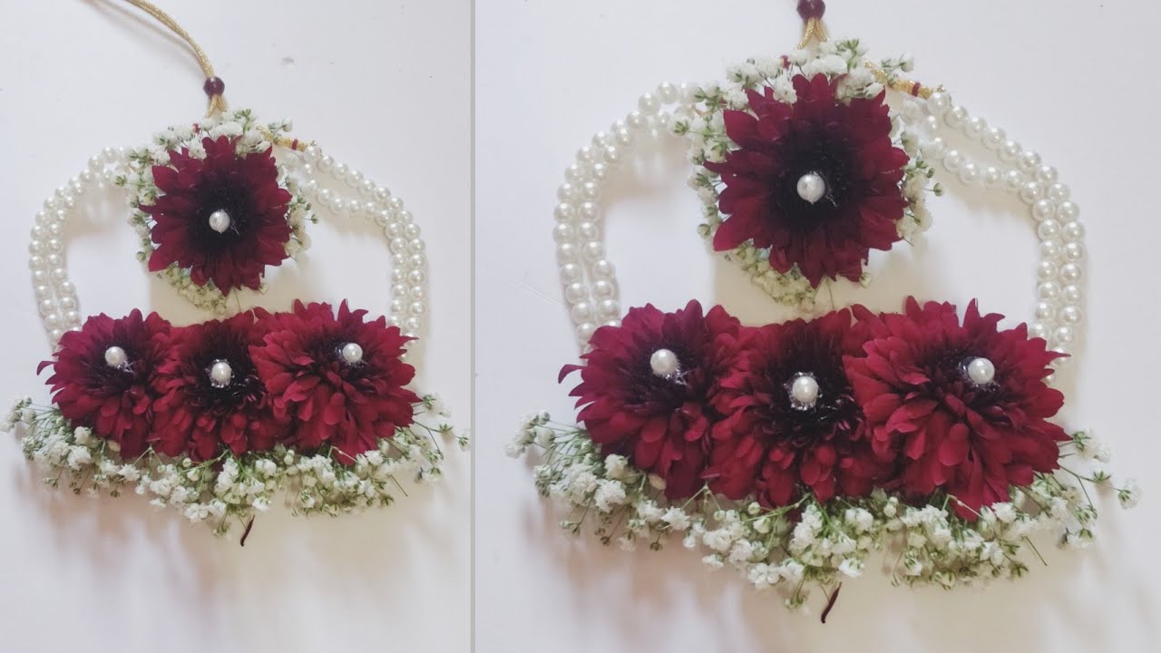 Fresh flower necklace & Ring Fresh flower jewellery Mayoun jewellery