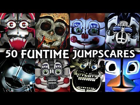 50 FUNTIME JUMPSCARES! | FNAF & Fangame