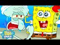 Bob Esponja | SpongeBob arruinando o dia do Lula Molusco por 30 minutos seguidos 😤 | Português