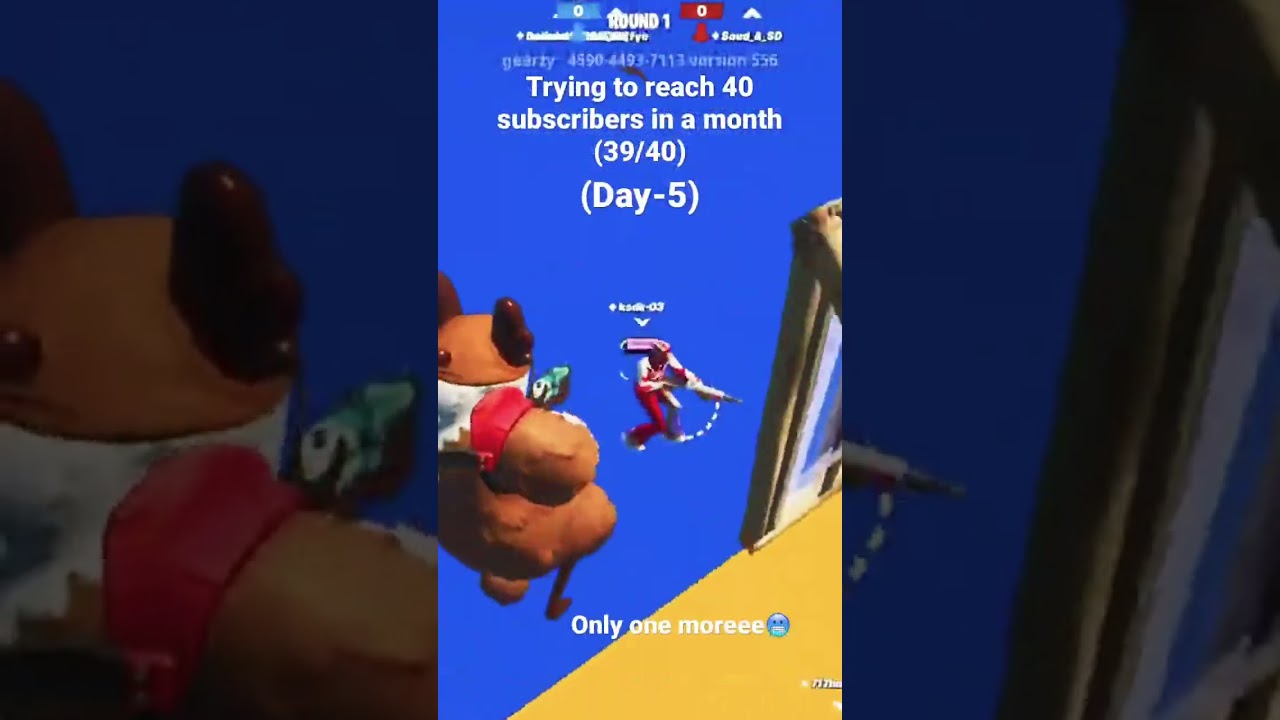Trying to reach 40 subscribers in a month. (39/40) | fortnite (day-5). One more needed🥶 
