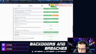 #SaturdayHackery | Backdoors and Breaches Live!