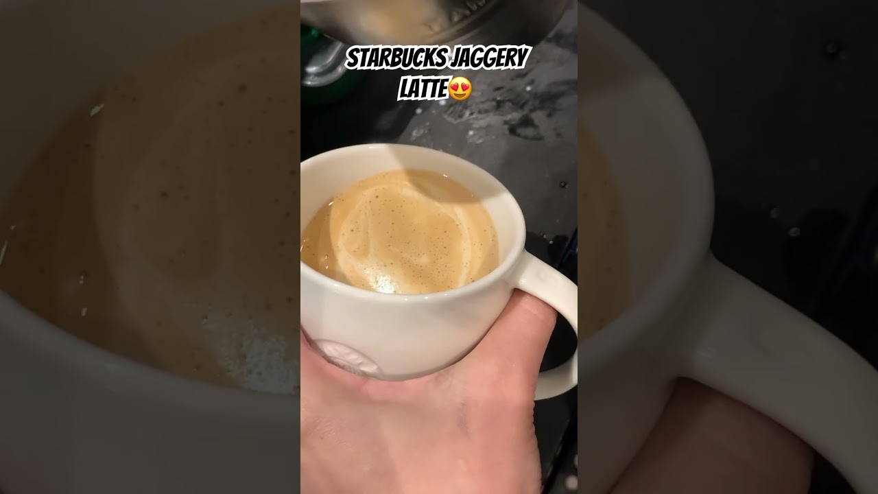 Starbucks jaggery latte😍
