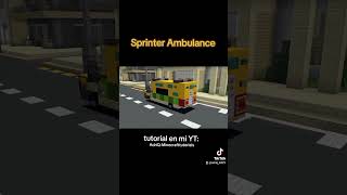 Minecraft :Sprinter Ambulance #minecraft #minecraftcity #minecrafttutorial  #minecraftshorts