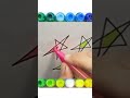 Star and color #ytshort #drawing #howto