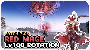RED MAGE Level 100 Double Combo Rotation Showcase | 2.48s  | 2 Mins + Pot | Dawntrail Patch 7.05
