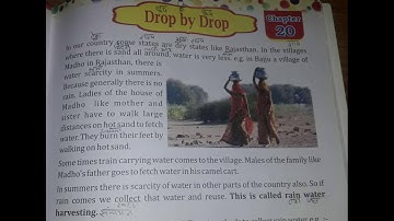 3rd Class | EVS | Chapter- 20, Drop by Drop