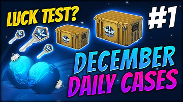 DOING A LUCKY TEST?? ★ DECEMBER DAILY CASES DAY 1 - CS:GO CASE OPENING / UNBOXING